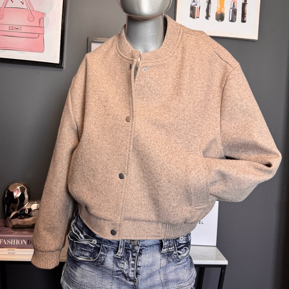 Ricki’s Tan Bomber Lightweight Coat - Picture 2 of 6